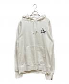 A BATHING APEアベイシングエイプ）の古着「TOM AND JERRY FOOTPRINTS PULLOVER HOODIE」｜ホワイト