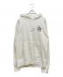 A BATHING APE（アベイシングエイプ）の古着「TOM AND JERRY FOOTPRINTS PULLOVER HOODIE」｜ホワイト