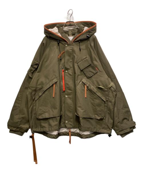GOOPiMADE（グーピーメイド）GOOPiMADE (グーピーメイド) END clothing (エンドクロージング) ExG Polyhedron Mountain Parka オリーブ サイズ:3の古着・服飾アイテム