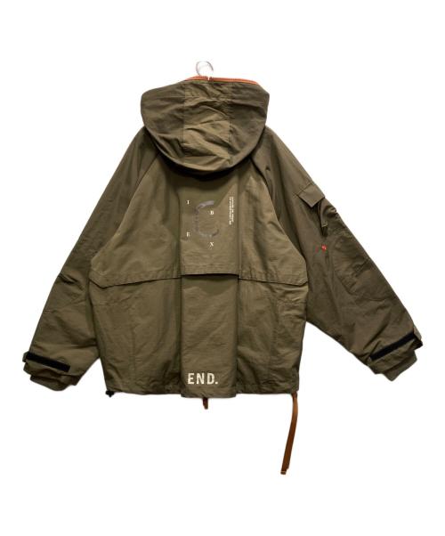 GOOPiMADE（グーピーメイド）GOOPiMADE (グーピーメイド) END clothing (エンドクロージング) ExG Polyhedron Mountain Parka オリーブ サイズ:3の古着・服飾アイテム