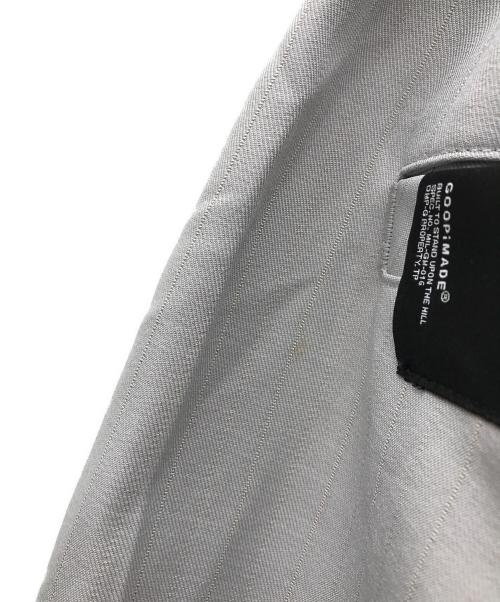 GOOPiMADE（グーピーメイド）GOOPiMADE (グーピーメイド) SOFTBOX Striped Trousers グレー サイズ:1の古着・服飾アイテム