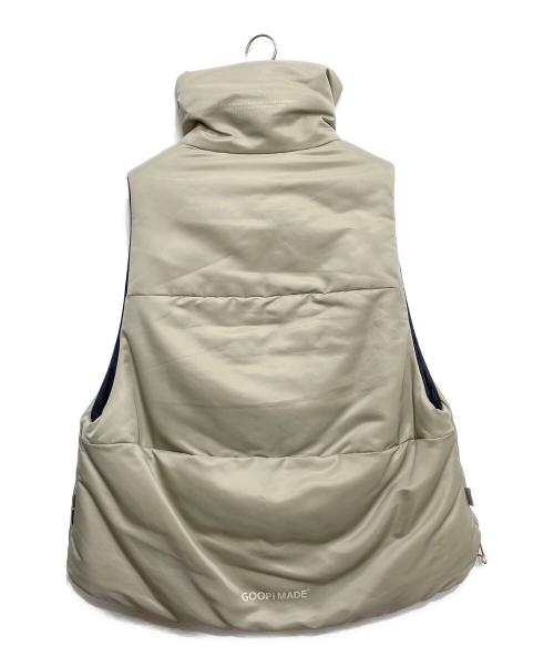 TIGHTBOOTH PRODUCTION（タイトブースプロダクション）TIGHTBOOTH PRODUCTION (タイトブースプロダクション) GOOPiMADE (グーピーメイド) 2-Way Padded Down Vest ベージュ サイズ:2の古着・服飾アイテム