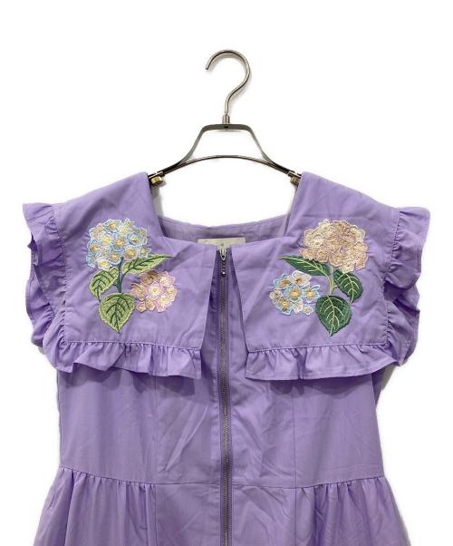 CHESTY（チェスティ）CHESTY (チェスティ) あじさいテントワンピース パープルの古着・服飾アイテム