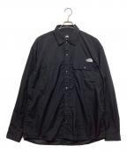 THE NORTH FACEザ ノース フェイス）の古着「Long-Sleeve Nuptse Shirts」｜ブラック