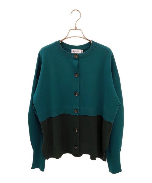 nagonstans（ナゴンスタンス）nagonstans (ナゴンスタンス) double cardigan グリーン サイズ:Mの古着・服飾アイテム