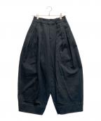 TENNE HANDCRAFTED MODERNテン ハンドクラフテッド モダン）の古着「タックパンツ」｜ブラック