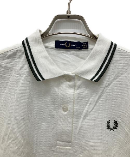 FRED PERRY（フレッドペリー）FRED PERRY (フレッドペリー) 長袖ポロシャツ ホワイト サイズ:38の古着・服飾アイテム