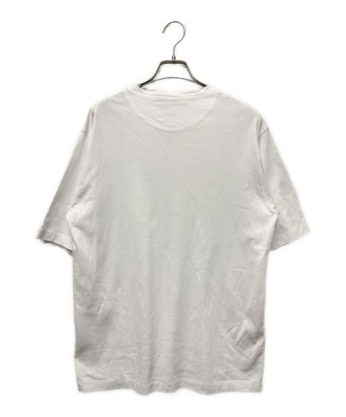 PRADA（プラダ）PRADA (プラダ) トライアングルプレート コットン Tシャツ ホワイト サイズ:XSの古着・服飾アイテム