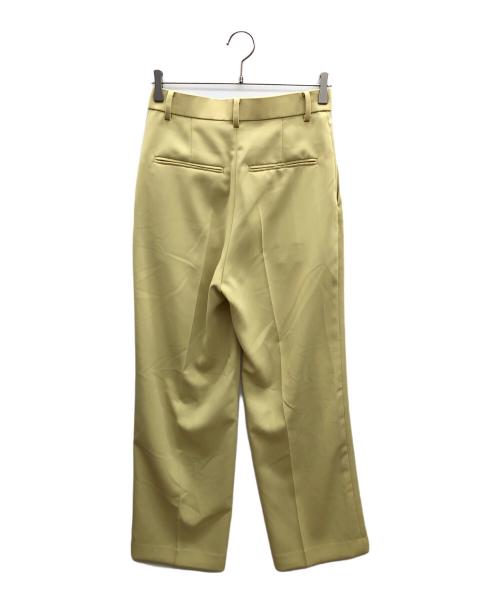 Spick and Span（スピック＆スパン）Spick and Span (スピックアンドスパン) ストレッチタックストレートパンツ　25年モデル イエロー サイズ:38の古着・服飾アイテム