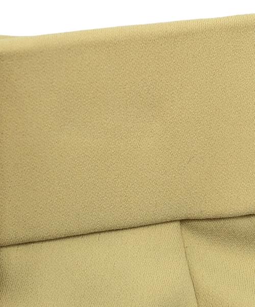 Spick and Span（スピック＆スパン）Spick and Span (スピックアンドスパン) ストレッチタックストレートパンツ　25年モデル イエロー サイズ:38の古着・服飾アイテム