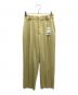Spick and Span（スピックアンドスパン）の古着「ストレッチタックストレートパンツ　25年モデル」｜イエロー