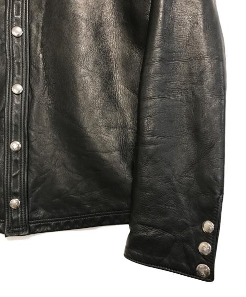 FAR EASTERN ENTHUSIAST（ファーイースタンエンスージアスト）FAR EASTERN ENTHUSIAST (ファーイースタンエンスージアスト) ホースレザージャケット ブラック サイズ:Mの古着・服飾アイテム