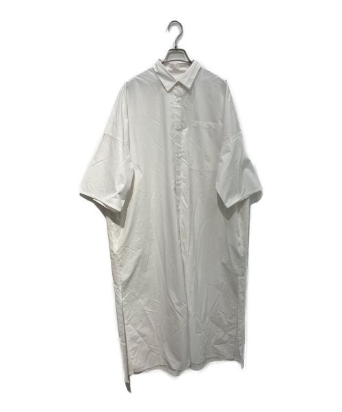 N/（エヌ）N/ (エヌ) シャツワンピーススマートブロード　NEUTRALWORKS　KSW35146 ホワイト サイズ:Mの古着・服飾アイテム