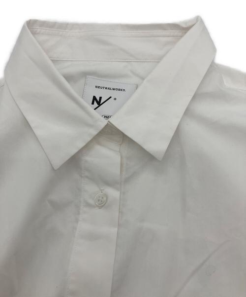N/（エヌ）N/ (エヌ) シャツワンピーススマートブロード　NEUTRALWORKS　KSW35146 ホワイト サイズ:Mの古着・服飾アイテム