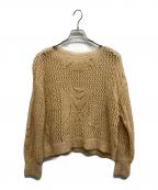 Mame Kurogouchiマメクロゴウチ）の古着「Botanical Pattern Knitted Lame」｜ベージュ