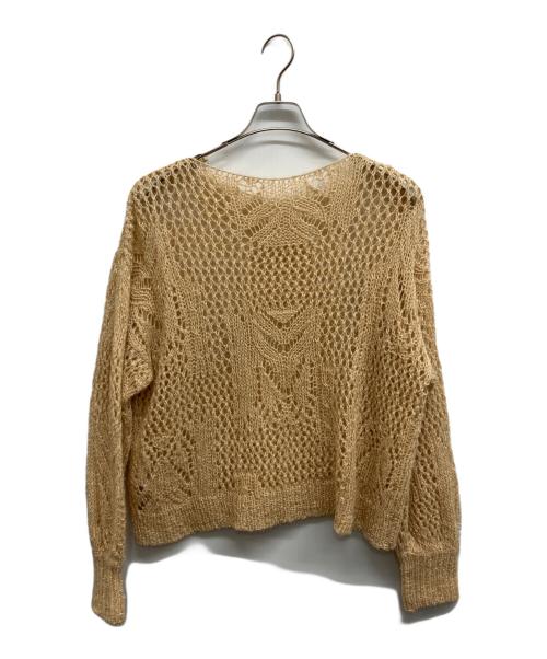 Mame Kurogouchi（マメクロゴウチ）Mame Kurogouchi (マメクロゴウチ) Botanical Pattern Knitted Lame ベージュ サイズ:1の古着・服飾アイテム