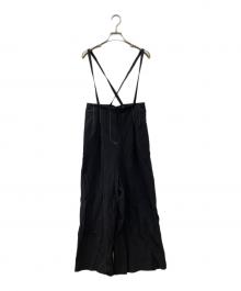 CAST:（キャスト）の古着「サスペンダーワイドパンツ」｜ブラック