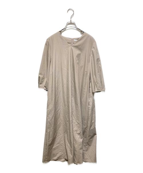 自由区（ジユウク）自由区 (ジユウク) 【洗える】タイプライターワンピース モカ サイズ:46の古着・服飾アイテム