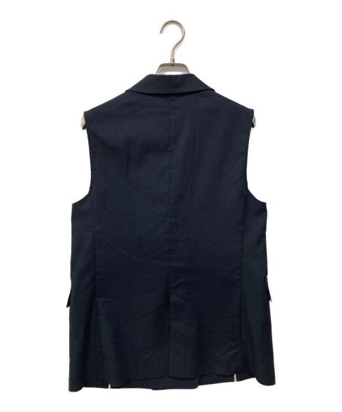 NOLLEY'S（ノーリーズ）NOLLEY'S (ノーリーズ) ウォッシャブル麻混ストレッチジレ ネイビー サイズ:38の古着・服飾アイテム
