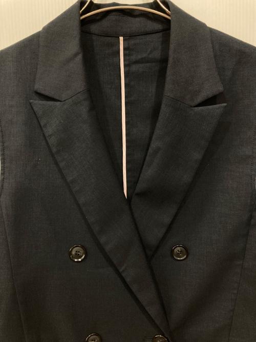 NOLLEY'S（ノーリーズ）NOLLEY'S (ノーリーズ) ウォッシャブル麻混ストレッチジレ ネイビー サイズ:38の古着・服飾アイテム