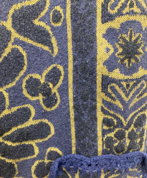 Ameri（アメリ）Ameri (アメリ) RUG PATTERN KNIT JACKET ネイビー サイズ:Freeの古着・服飾アイテム