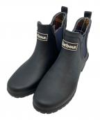 Barbourバブアー）の古着「サイドゴアレインブーツ」｜ネイビー