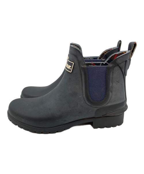 Barbour（バブアー）Barbour (バブアー) サイドゴアレインブーツ ネイビー サイズ:5の古着・服飾アイテム