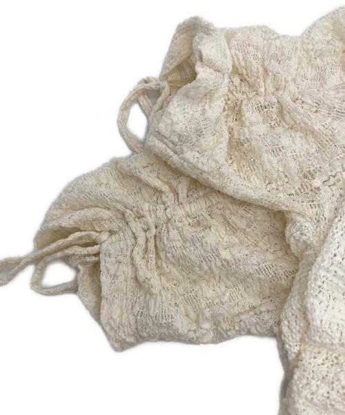MAISON SPECIAL（メゾンスペシャル）MAISON SPECIAL (メゾンスペシャル) Lace Shirring Tops アイボリー サイズ:FREEの古着・服飾アイテム