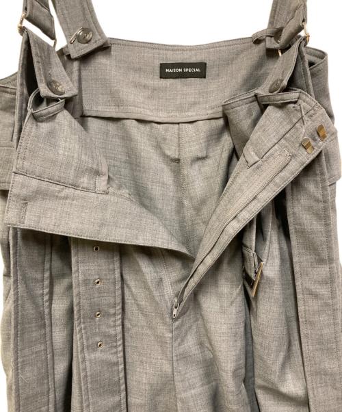 MAISON SPECIAL（メゾンスペシャル）MAISON SPECIAL (メゾンスペシャル) 2WAYオーバーサロペット グレー サイズ:36の古着・服飾アイテム