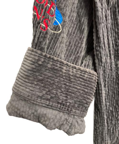 MAISON SPECIAL（メゾンスペシャル）MAISON SPECIAL (メゾンスペシャル) Corduroy Early Romance Graphic Shirt グレー サイズ:FREEの古着・服飾アイテム