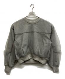 MAISON SPECIAL（メゾンスペシャル）の古着「Tulle Combination Sweatshirt」｜グレー