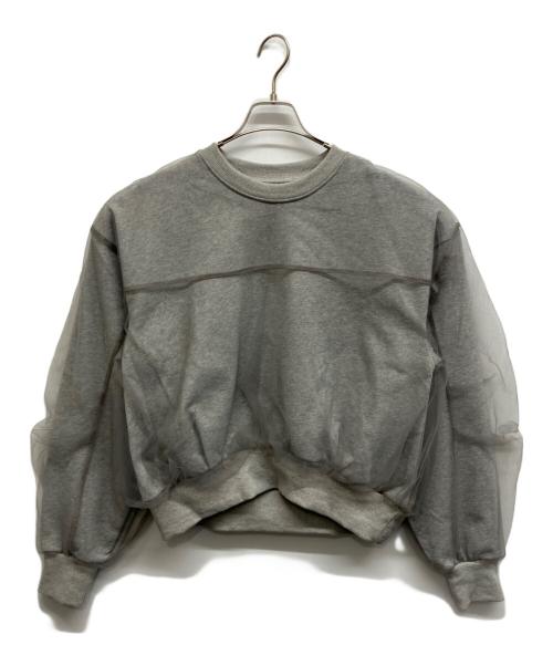 MAISON SPECIAL（メゾンスペシャル）MAISON SPECIAL (メゾンスペシャル) Tulle Combination Sweatshirt グレー サイズ:Freeの古着・服飾アイテム