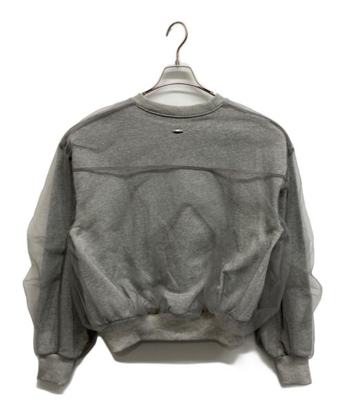 MAISON SPECIAL（メゾンスペシャル）MAISON SPECIAL (メゾンスペシャル) Tulle Combination Sweatshirt グレー サイズ:Freeの古着・服飾アイテム