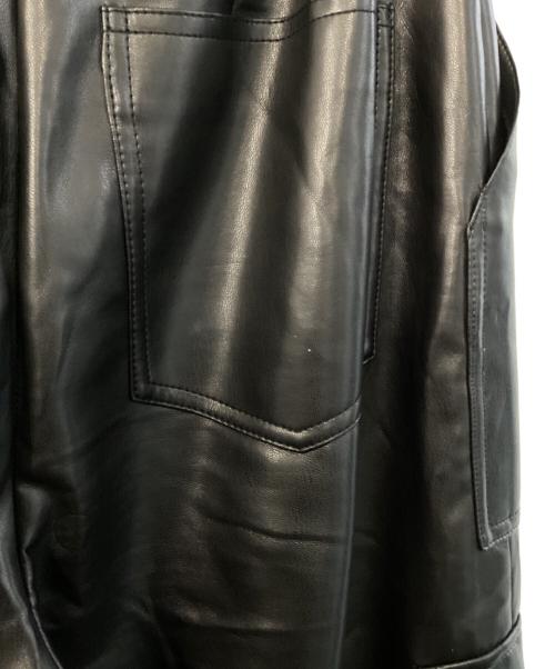 MAISON SPECIAL（メゾンスペシャル）MAISON SPECIAL (メゾンスペシャル) Leather Cargo Pants ブラック サイズ:36の古着・服飾アイテム