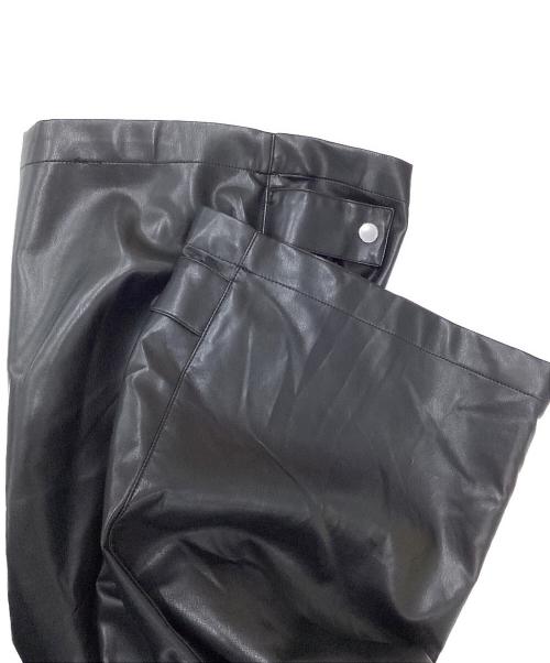 MAISON SPECIAL（メゾンスペシャル）MAISON SPECIAL (メゾンスペシャル) Leather Cargo Pants ブラック サイズ:36の古着・服飾アイテム