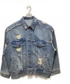 MAISON SPECIALメゾンスペシャル）の古着「Crash Denim Blouson」｜インディゴ