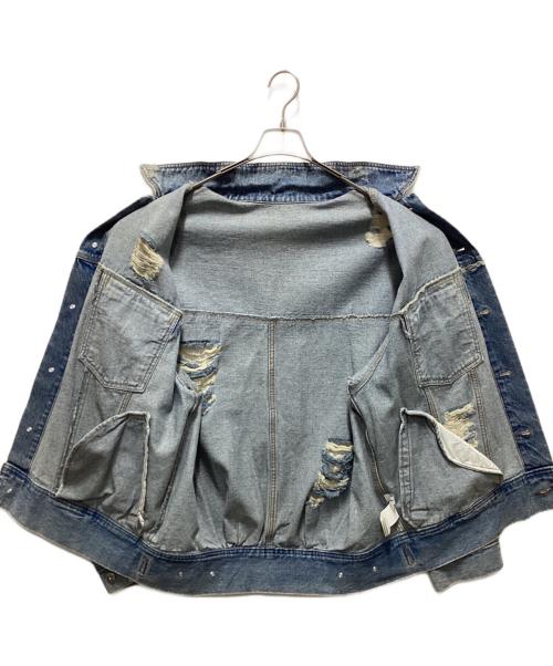 MAISON SPECIAL（メゾンスペシャル）MAISON SPECIAL (メゾンスペシャル) Crash Denim Blouson インディゴ サイズ:FREEの古着・服飾アイテム