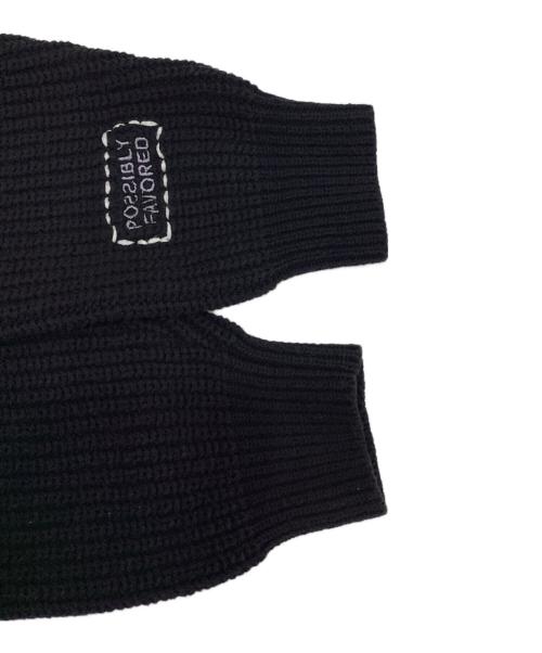 MAISON SPECIAL（メゾンスペシャル）MAISON SPECIAL (メゾンスペシャル) V-neck Embroidery Knitwear ブラック サイズ:Freeの古着・服飾アイテム