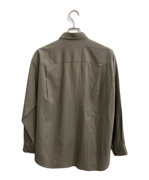cornier（コルニエ）cornier (コルニエ) ウールシャツ ライトグレー サイズ:Sの古着・服飾アイテム