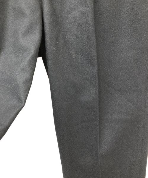 cornier（コルニエ）cornier (コルニエ) WOOL/CASHMERE COLLEGE FLANNEL WIDE PANTS ブラック サイズ:Sの古着・服飾アイテム