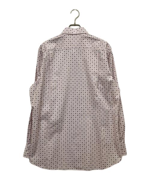 Paul Stuart（ポールスチュアート）Paul Stuart (ポールスチュアート) ヴィンテージプリントセミワイドカラーシャツ ピンク サイズ:XLの古着・服飾アイテム