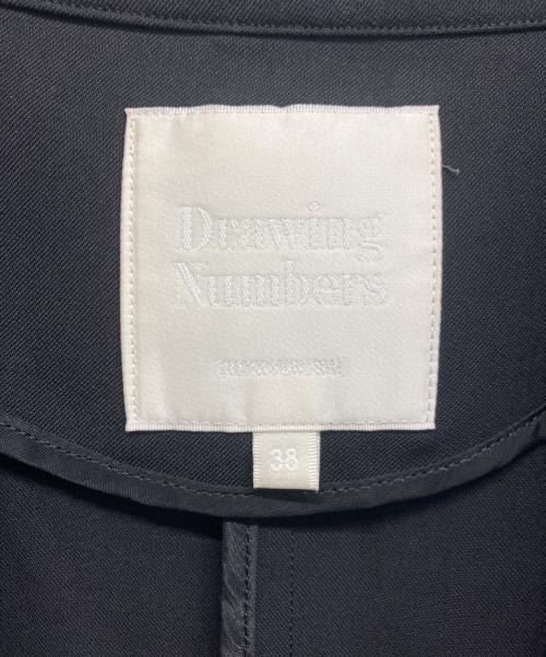 Drawing Numbers（ドローイングナンバーズ）Drawing Numbers (ドローイングナンバーズ) ドライツイルハーフスリーブジャケット ブラック サイズ:38の古着・服飾アイテム