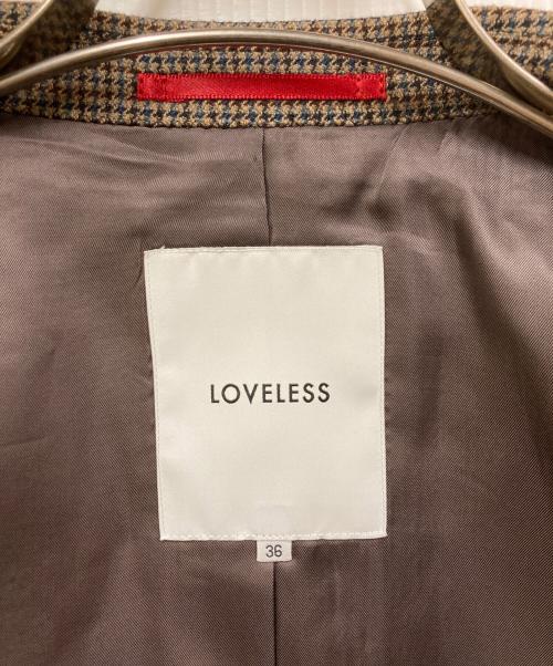 LOVELESS（ラブレス）LOVELESS (ラブレス) ガンクラブ セミ ダブル ジャケット ブラウン サイズ:SIZE 36の古着・服飾アイテム