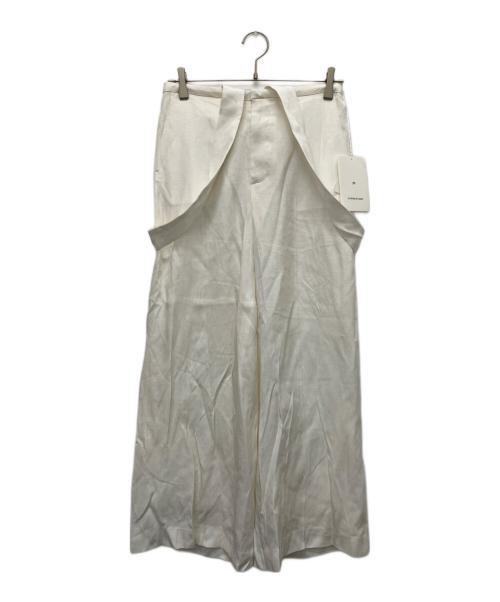 CURRENTAGE（カレンテージ）CURRENTAGE (カレンテージ) サスペンダーパンツ ホワイト サイズ:1の古着・服飾アイテム