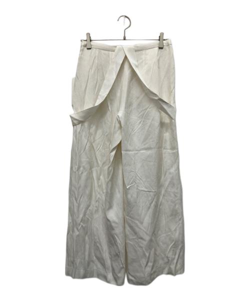 CURRENTAGE（カレンテージ）CURRENTAGE (カレンテージ) サスペンダーパンツ ホワイト サイズ:1の古着・服飾アイテム