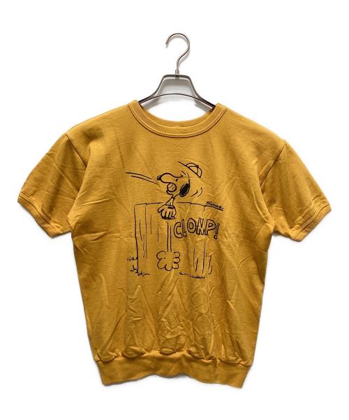WAREHOUSE（ウエアハウス）WAREHOUSE (ウエアハウス) PEANUTS (ピーナッツ) 半袖スウェット イエロー サイズ:Mの古着・服飾アイテム