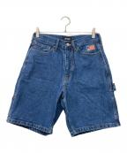 X-LARGEエクストララージ）の古着「デニムハーフパンツ」｜インディゴ