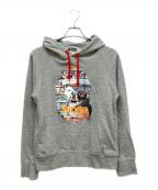 A BATHING APE×PINGUアベイシングエイプ×ピング）の古着「プルオーバーパーカー」｜グレー
