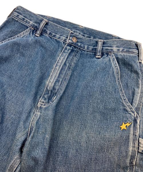 A BATHING APE（ア ベイシング エイプ）A BATHING APE (ア ベイシング エイプ) デニムハーフパンツ インディゴ サイズ:Mの古着・服飾アイテム