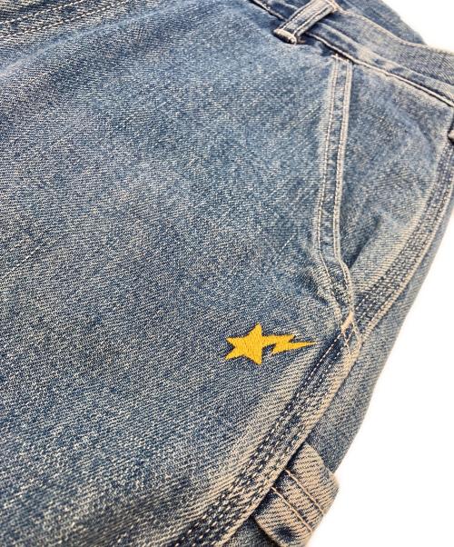 A BATHING APE（ア ベイシング エイプ）A BATHING APE (ア ベイシング エイプ) デニムハーフパンツ インディゴ サイズ:Mの古着・服飾アイテム